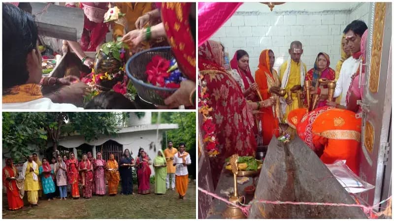 Sonbhadra News: सावन भर चले रुद्राभिषेक पूजन का पूर्णिमा पर हुआ समापन.