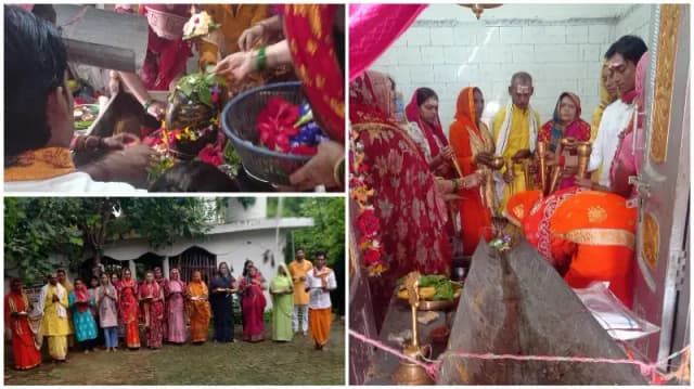 Sonbhadra News: सावन भर चले रुद्राभिषेक पूजन का पूर्णिमा पर हुआ समापन.