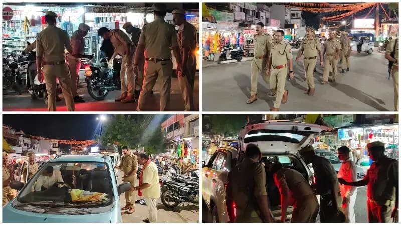 Sonbhadra News: ओबरा में पुलिस का सघन चेकिंग अभियान, काली फिल्म व ट्रैफिक नियम तोड़ने वालों पर कार्रवाई.