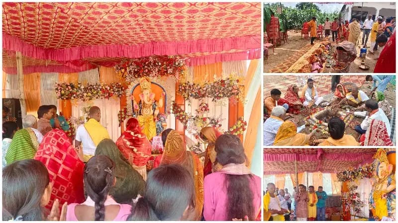 Sonbhadra News: असनहर में श्रद्धा और भक्ति के साथ संपन्न हुआ गणेश पूजनोत्सव, कन्या पूजन के बाद हुआ विशाल भंडारा.