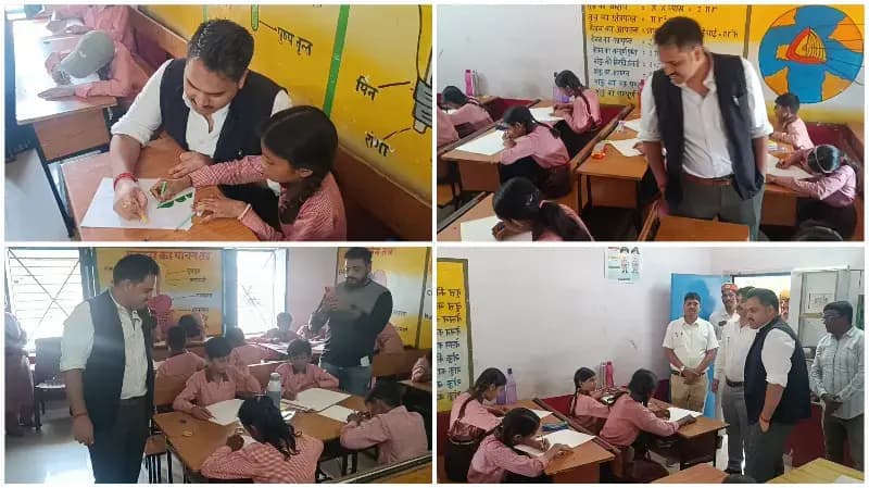 Sonbhadra News: ‘मेरे सपनों का भारत’ में बच्चों ने भरे विकास के रंग, डीएम ने बढ़ाया नन्हे कलाकारों का हौसला.