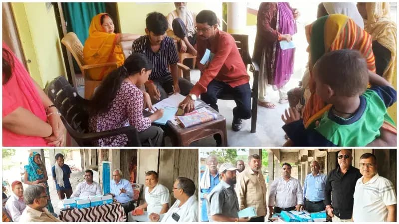 Sonbhadra News: डाला में निःशुल्क नेत्र परीक्षण शिविर, 150 मरीजों की जांच; दर्जनों मरीज मोतियाबिंद ऑपरेशन के लिए चित्रकूट रवाना.