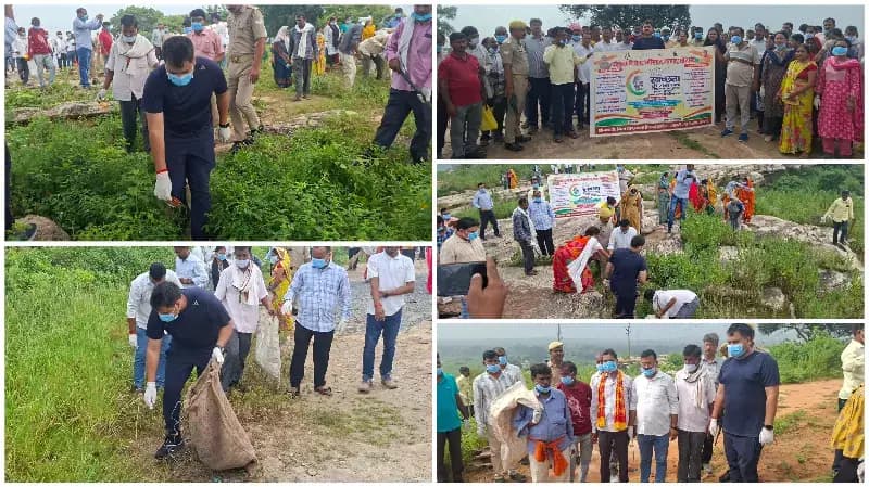 Sonbhadra News: पंचमुखी महादेव मंदिर में डीएम ने किया श्रमदान, एक टन प्लास्टिक एकत्र
₹2,500 मंदिर को समर्पित.
