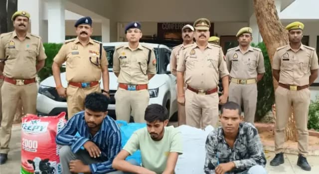Sonbhadra News: ऑपरेशन शुद्धि के तहत पुलिस की बड़ी कार्रवाई: 1.34 क्विंटल गांजा बरामद, तीन अंतर्राज्यीय तस्कर गिरफ्तार.