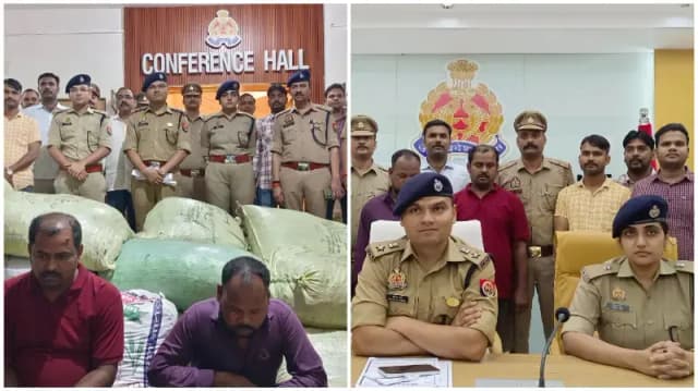 Sonbhadra News: शाहगंज में 6 क्विंटल 25 किलो गांजा बरामद, ओडिशा के दो तस्कर गिरफ्तार.