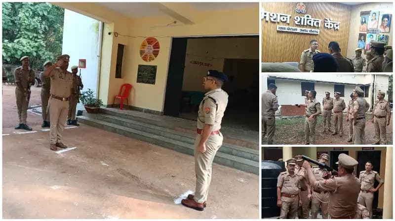 Sonbhadra News: अपर पुलिस अधीक्षक ऑपरेशन ने किया घोरावल थाने का अर्धवार्षिक निरीक्षण.