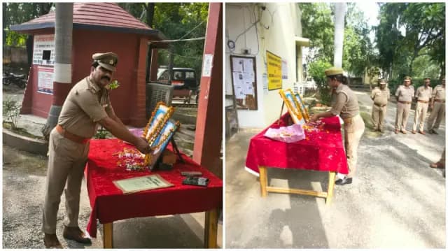 Sonbhadra News: बीजपुर थाने में श्रद्धा के साथ मनाई गई गांधी जयंती, प्रभारी निरीक्षक ने किया माल्यार्पण.