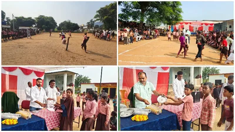 Sonbhadra News: न्याय पंचायत स्तरीय खेलकूद प्रतियोगिता में बच्चों ने दिखाया दमखम.