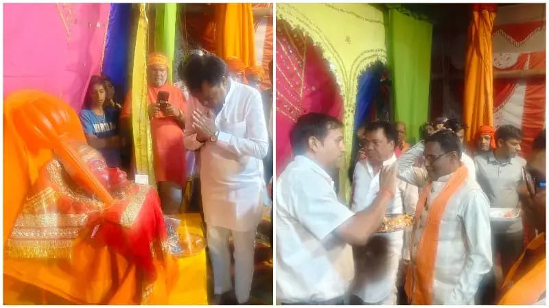 Sonbhadra News: असनहर समेत चार स्थानों पर मुकुट पूजन के साथ रामलीला मंचन शुरू.