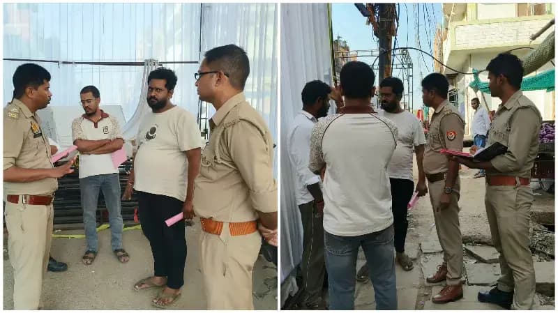 Sonbhadra News: दुर्गा पूजा पंडालों में अग्निसुरक्षा की जांच, आयोजकों को दिए गए जरूरी निर्देश.