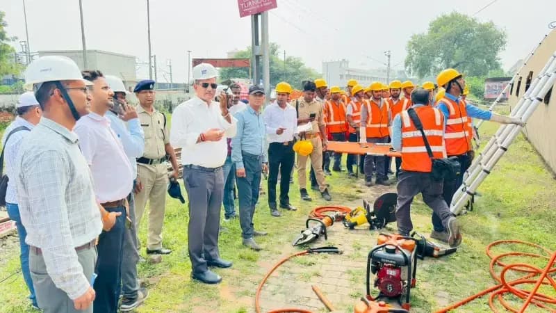 Chandauli News : रेल हादसों से निपटने के लिए डीडीयू मंडल में मॉक ड्रिल, NDRF समेत कई विभागों ने परखी तैयारी.