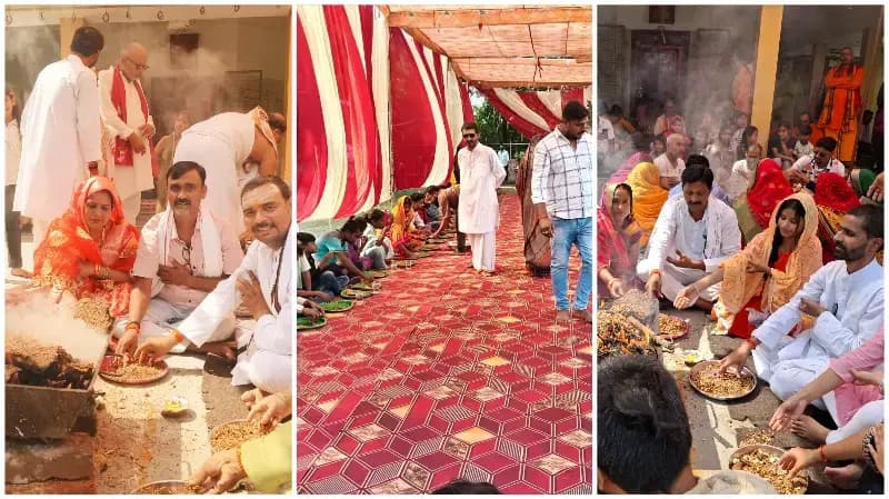 Sonbhadra News: श्री अचलेश्वर महादेव मंदिर स्थापना दिवस पर हुआ यज्ञ हवन पूजन व विशाल भंडारे का आयोजन.