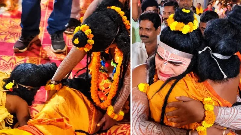 Sonbhadra News: चोपन में राम-भरत मिलाप का भावुक दृश्य देख हजारों आंखे हुई नम, भाइयों के प्रेम ने जीत लिया श्रद्धालुओं का दिल.