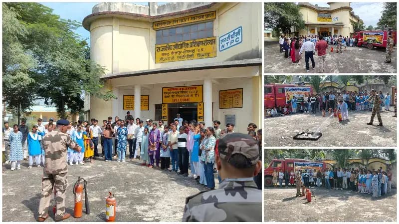 Sonbhadra News: दीपावली से पहले CISF ने संभाली अग्नि सुरक्षा की कमान, ITI नकटू के 90 प्रशिक्षणार्थियों को किया जागरूक.
