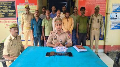 चकिया पुलिस की गिरफ्त में पकड़े गए जुआरी