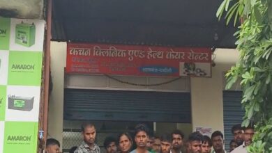 शहाबगंज कस्बे में स्थित निजी अस्पताल