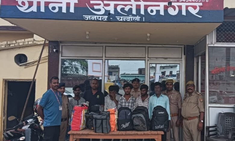 अलीनगर पुलिस और आरपीएफ की गिरफ्त में शराब तस्कर